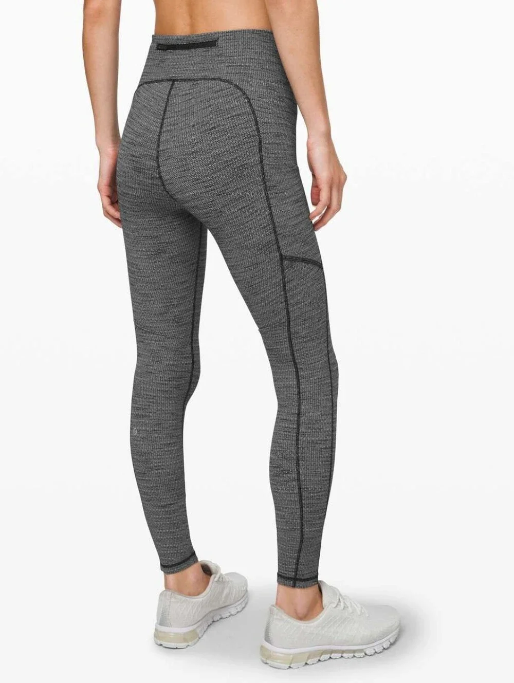 lululemon athletica Dark Charcoal Heather High-Rise Leggings with Side Pockets